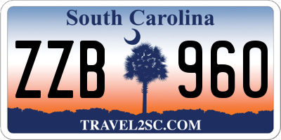 SC license plate ZZB960