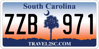 SC license plate ZZB971