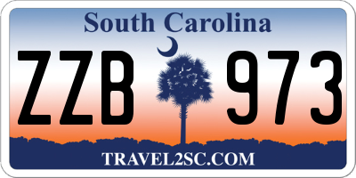 SC license plate ZZB973