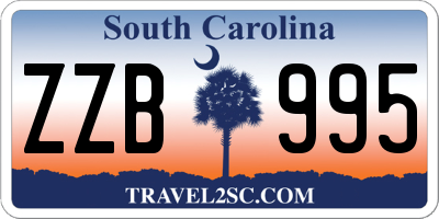 SC license plate ZZB995