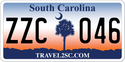 SC license plate ZZC046