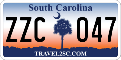 SC license plate ZZC047