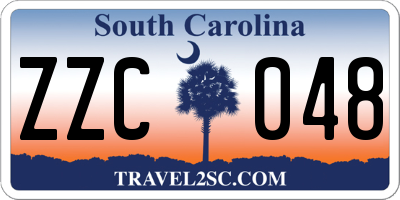 SC license plate ZZC048