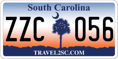 SC license plate ZZC056