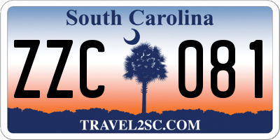 SC license plate ZZC081