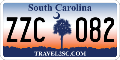 SC license plate ZZC082