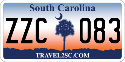 SC license plate ZZC083