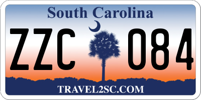 SC license plate ZZC084