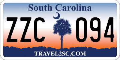 SC license plate ZZC094