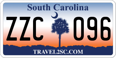 SC license plate ZZC096