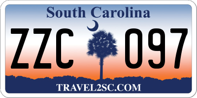 SC license plate ZZC097