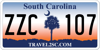 SC license plate ZZC107