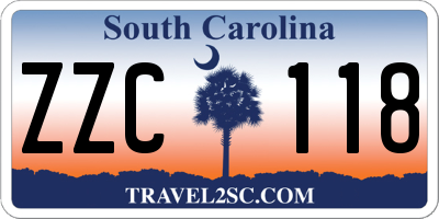 SC license plate ZZC118