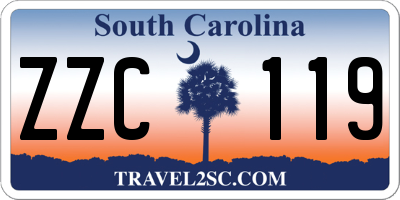 SC license plate ZZC119