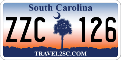 SC license plate ZZC126