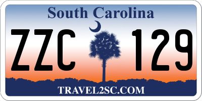 SC license plate ZZC129