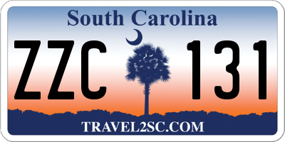 SC license plate ZZC131