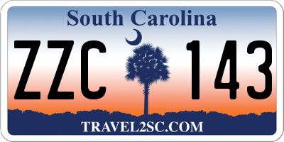 SC license plate ZZC143