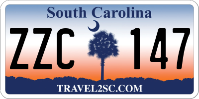 SC license plate ZZC147
