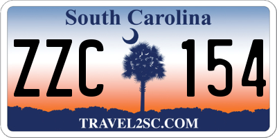 SC license plate ZZC154