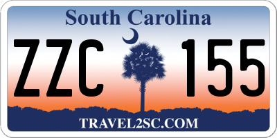 SC license plate ZZC155