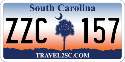 SC license plate ZZC157