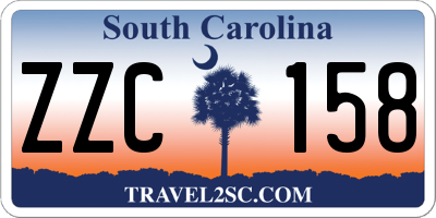 SC license plate ZZC158