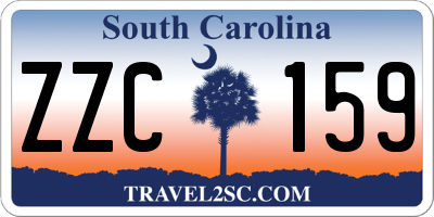 SC license plate ZZC159