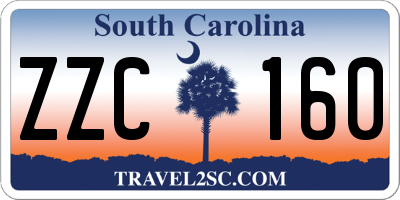 SC license plate ZZC160