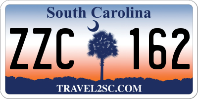 SC license plate ZZC162