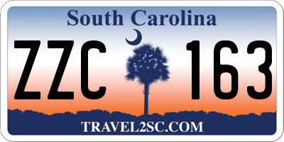 SC license plate ZZC163