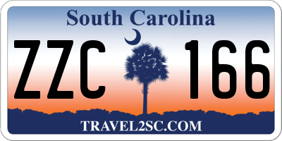 SC license plate ZZC166