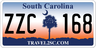 SC license plate ZZC168