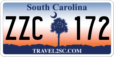 SC license plate ZZC172