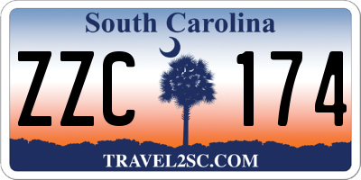 SC license plate ZZC174