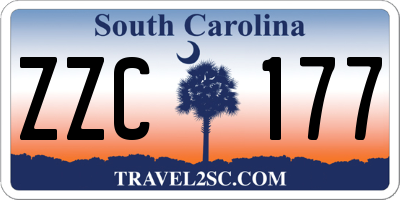 SC license plate ZZC177