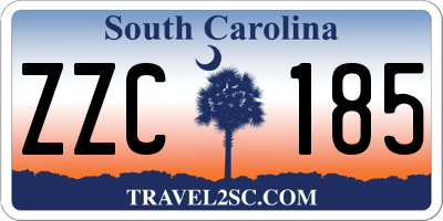 SC license plate ZZC185