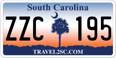 SC license plate ZZC195