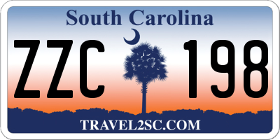 SC license plate ZZC198
