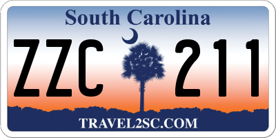 SC license plate ZZC211