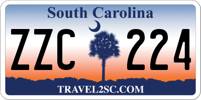 SC license plate ZZC224