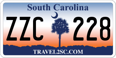 SC license plate ZZC228