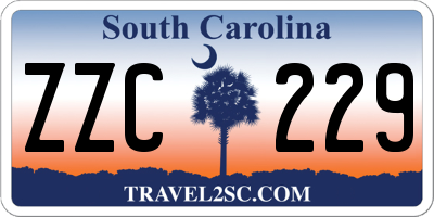 SC license plate ZZC229