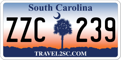 SC license plate ZZC239