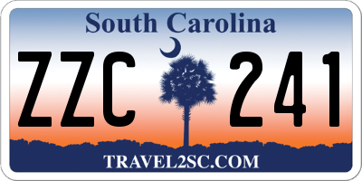 SC license plate ZZC241