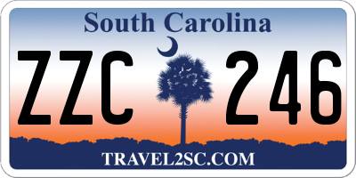 SC license plate ZZC246