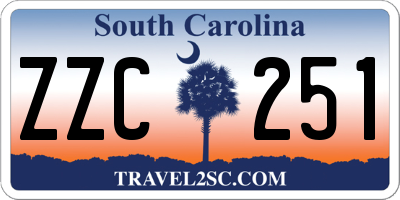 SC license plate ZZC251