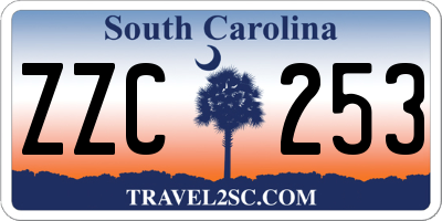 SC license plate ZZC253