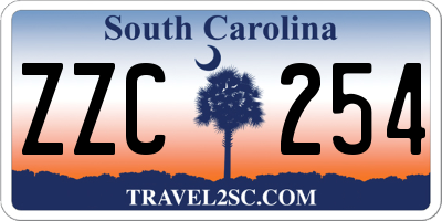 SC license plate ZZC254