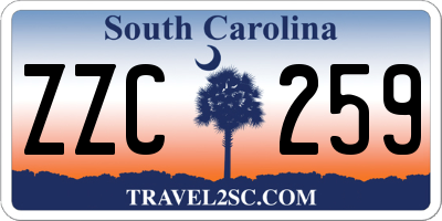 SC license plate ZZC259